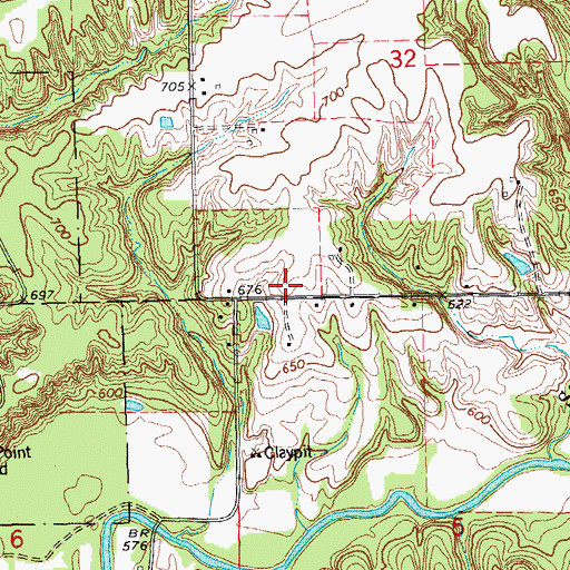 Topographic Map of Independence School (historical), IL