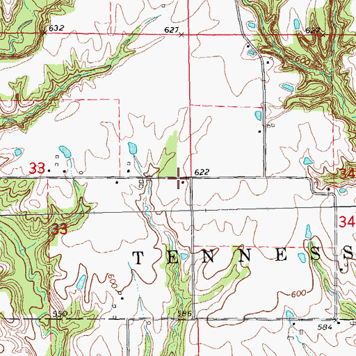 Topographic Map of Lawyer School (historical), IL