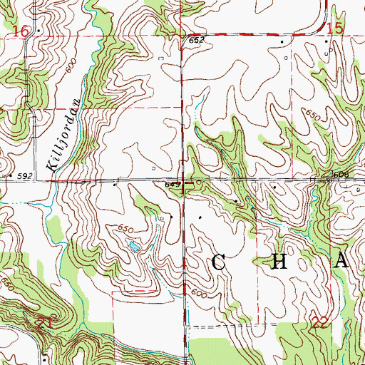 Topographic Map of Litchfield School (historical), IL