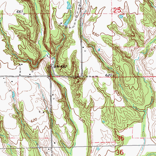 Topographic Map of Mount Carmel Cumberland Presbyterian Church (historical), IL