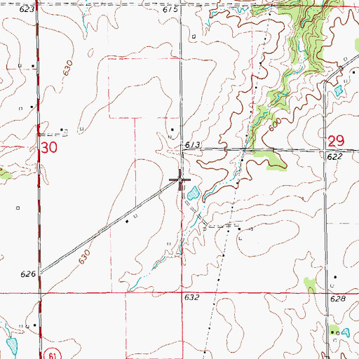 Topographic Map of North School (historical), IL