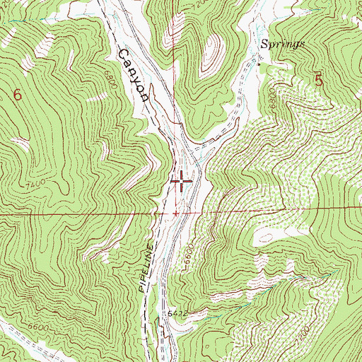 Topographic Map of Sayles Canyon, CO