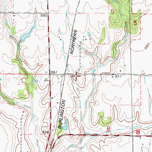 Topographic Map of Union School (historical), IL