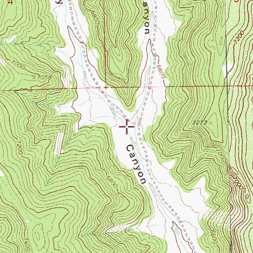 Topographic Map of Edd Canyon, CO