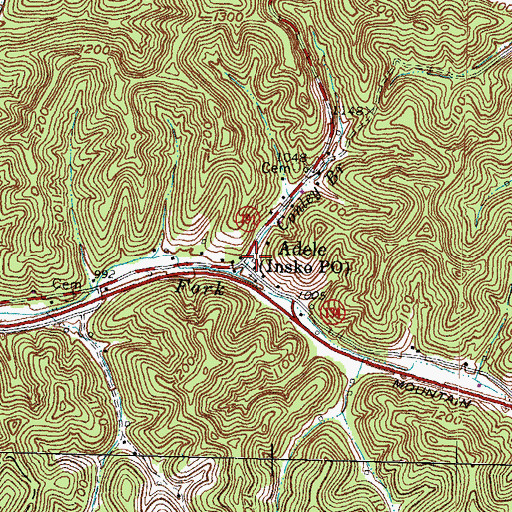 Topographic Map of Insko Post Office, KY