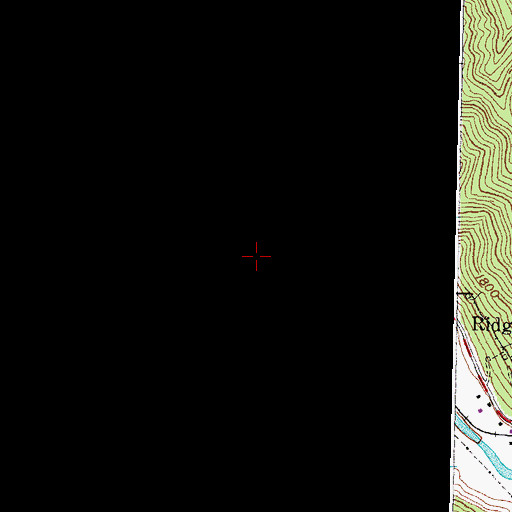 Topographic Map of Lejunior Post Office, KY