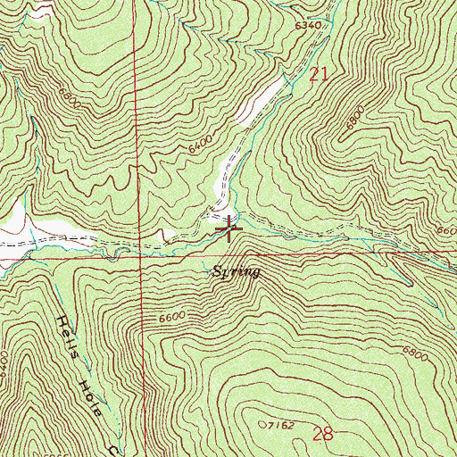 Topographic Map of Corral Canyon, CO