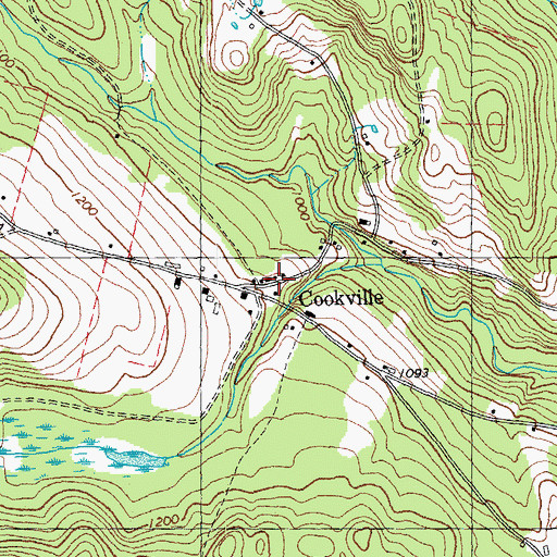 Topographic Map of Corinth Post Office, VT