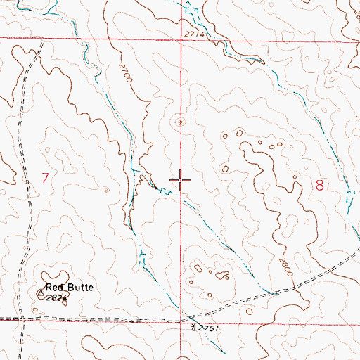 Topographic Map of Crowley Post Office (historical), MT