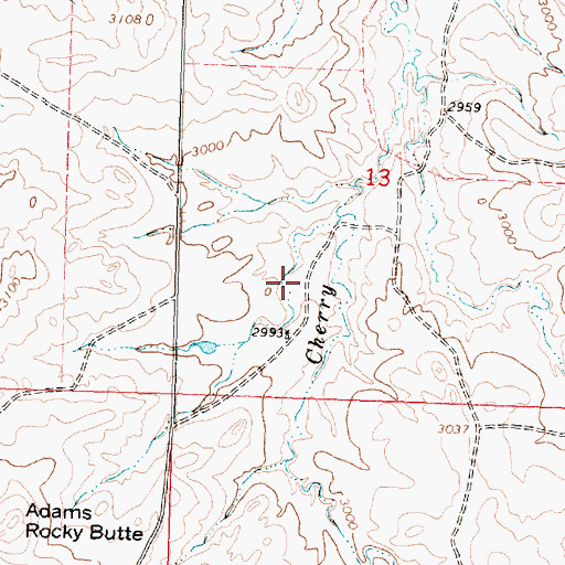 Topographic Map of Anad School (historical), MT