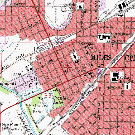 Topographic Map of Stanley Chiropractic Center, MT