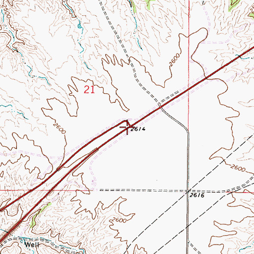 Topographic Map of Interchange 148, MT