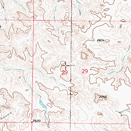 Topographic Map of Fort Keogh Livestock and Range Research Station, MT