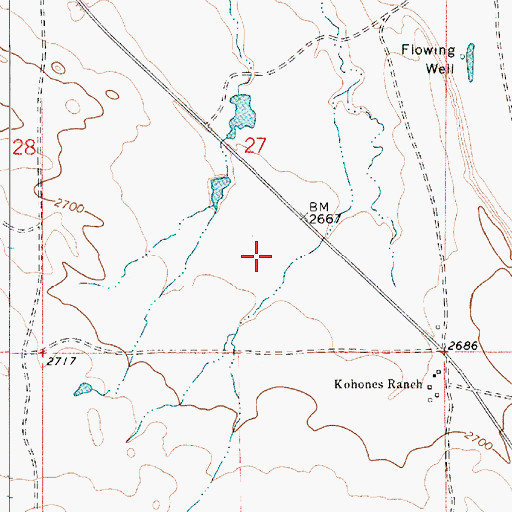 Topographic Map of Denny School (historical), MT