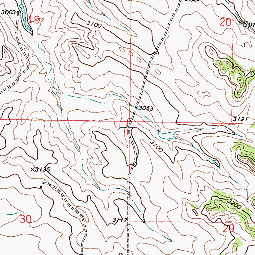 Topographic Map of Allen School (historical), MT