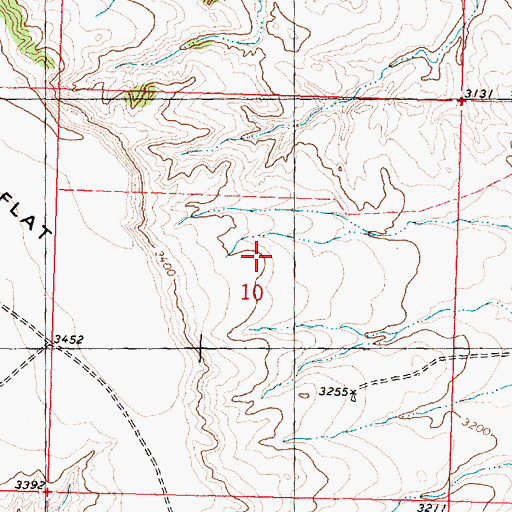 Topographic Map of Burch School (historical), MT