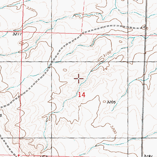 Topographic Map of Liberty Valley School (historical), MT