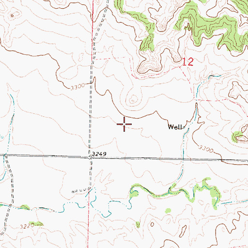 Topographic Map of Horse Creek School (historical), MT