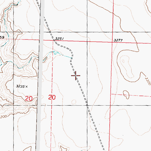 Topographic Map of Van Wright School (historical), MT