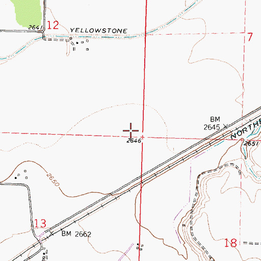 Topographic Map of Riverside School (historical), MT