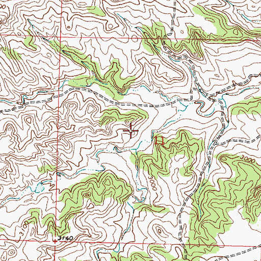 Topographic Map of Loeffler School (historical), MT