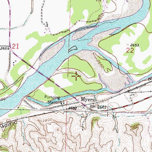 Topographic Map of Howrey Island, MT