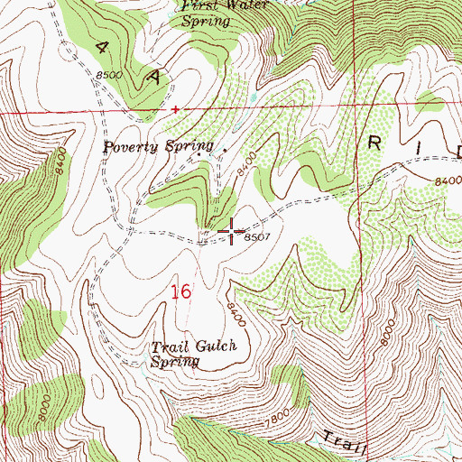 Topographic Map of 4A Ridge, CO