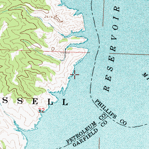 Topographic Map of Downes Trading Post (historical), MT