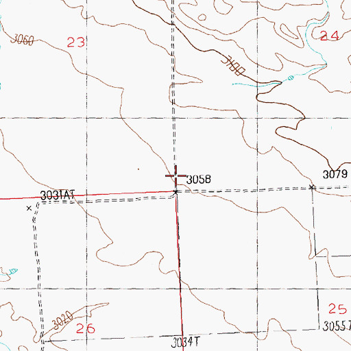Topographic Map of Welter Post Office (historical), MT