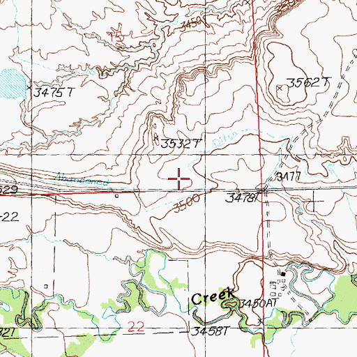 Topographic Map of Lone Prairie School (historical), MT