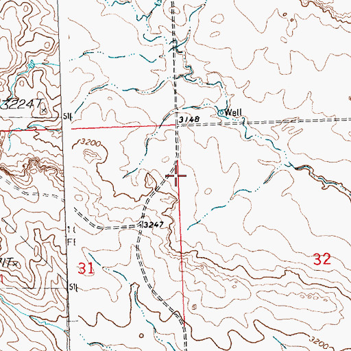 Topographic Map of Castle Rock School (historical), MT