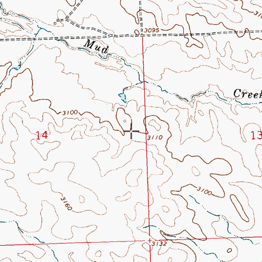 Topographic Map of Mackrill School (historical), MT