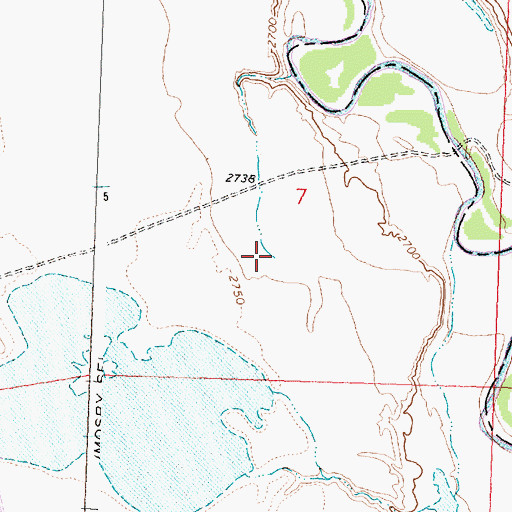 Topographic Map of Weston School (historical), MT