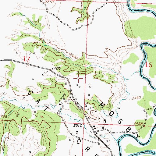 Topographic Map of Brown School (historical), MT