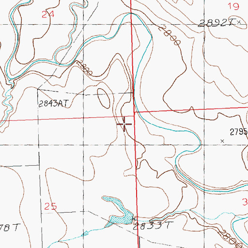Topographic Map of Morningstar School (historical), MT