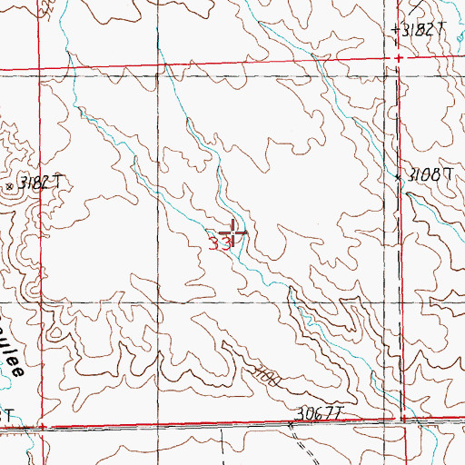 Topographic Map of Schellenberger School (historical), MT