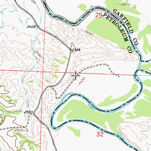 Topographic Map of Dobson School (historical), MT