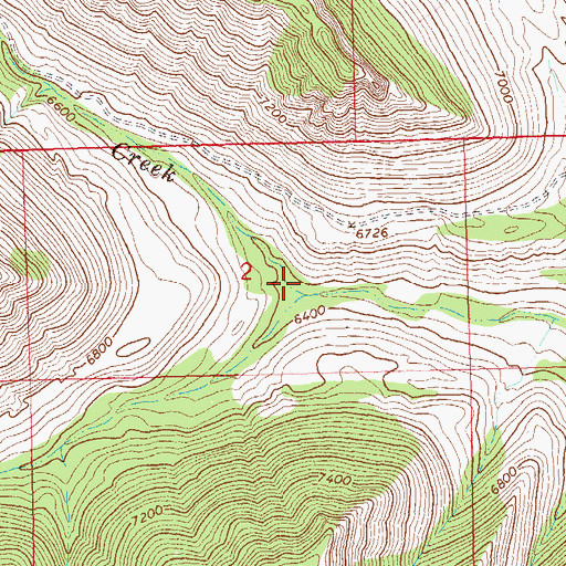 Topographic Map of Bear Gulch, CO