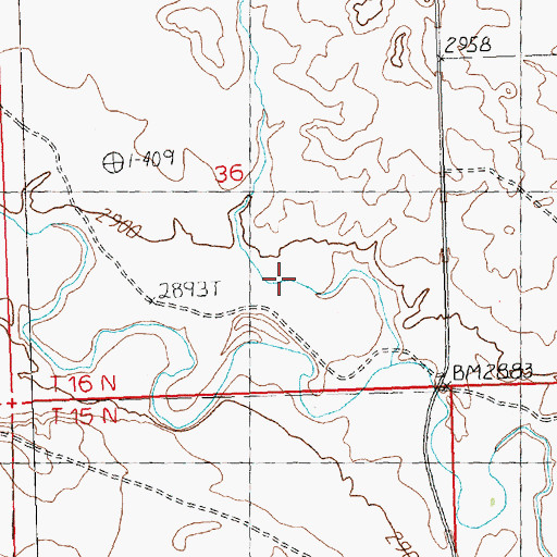 Topographic Map of Shale Ridge School (historical), MT