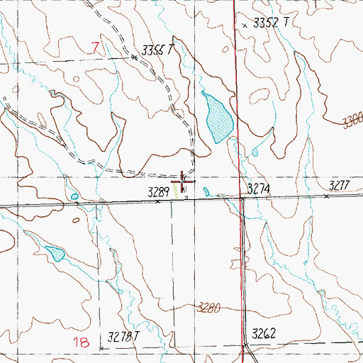 Topographic Map of Neumann School (historical), MT