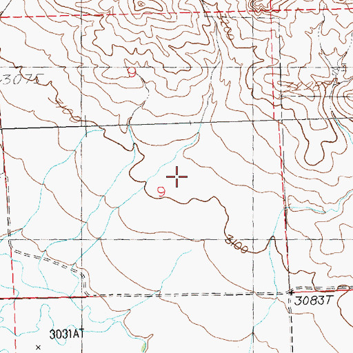 Topographic Map of Sunnyside School (historical), MT