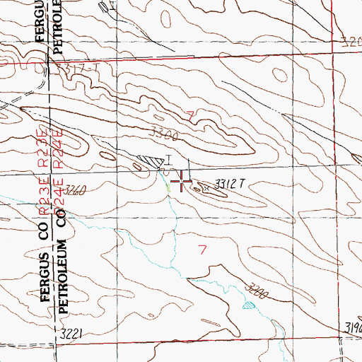 Topographic Map of Devine School (historical), MT