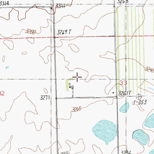 Topographic Map of Blakeslee School (historical), MT