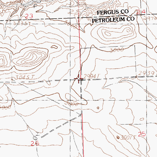 Topographic Map of Nettleton School (historical), MT