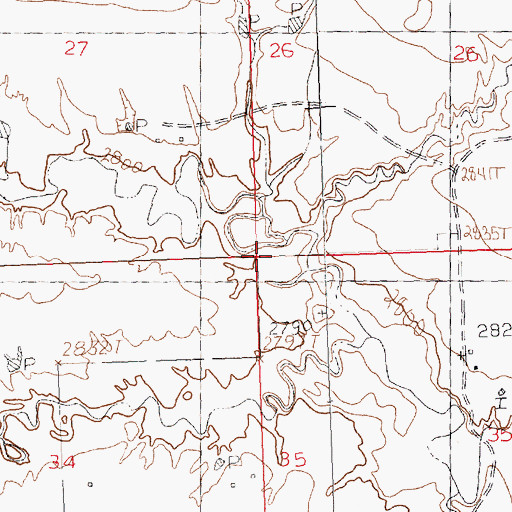 Topographic Map of New Long School (historical), MT