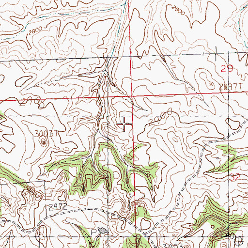 Topographic Map of Franklin School (historical), MT