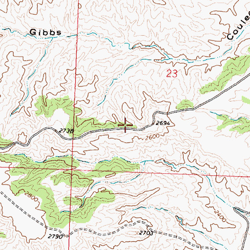 Topographic Map of Mecaha School (historical), MT