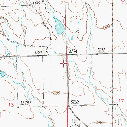 Topographic Map of Plainview School (historical), MT