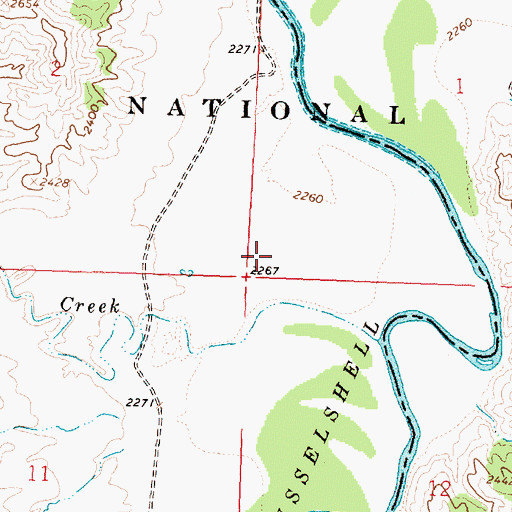 Topographic Map of Horseshoe Bend School (historical), MT