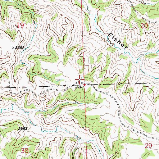 Topographic Map of Athearn School (historical), MT